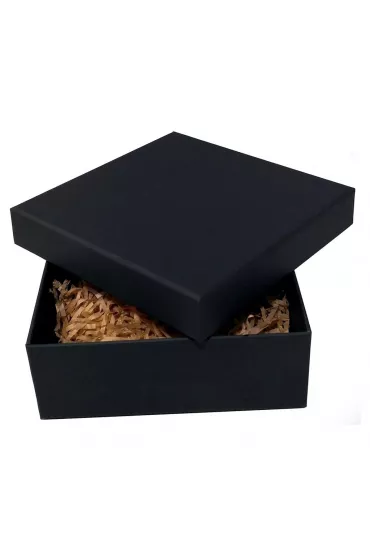 Ziemia Obiecana Pude�ko tekturowe kraft czarne 15x15x5.5 cm