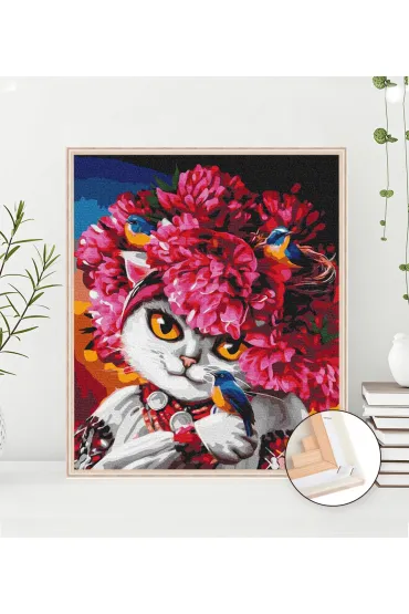 Twoje Hobby Malowanie po numerach - Kwitn�ca kotka 40x50cm