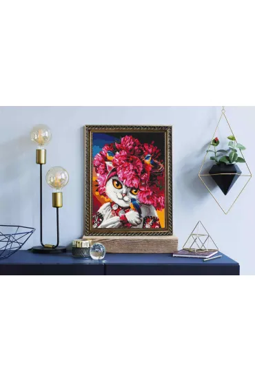 Twoje Hobby Malowanie po numerach - Kwitn�ca kotka 40x50cm