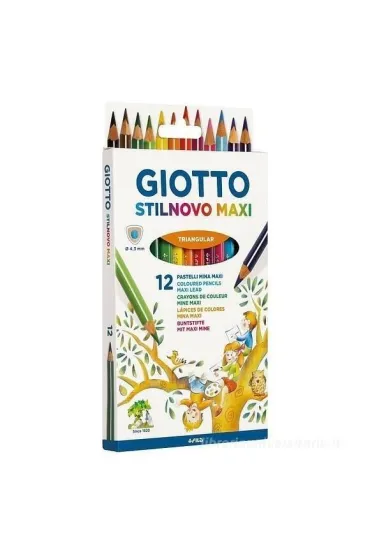 Giotto Kredki Stilnovo Maxi 12 kolor�w