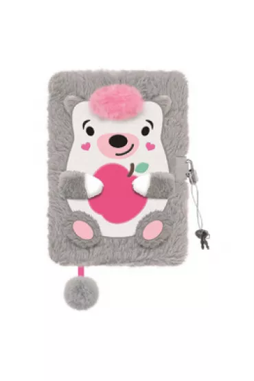 My little friend Pami�tnik z k��dk� 3D w�ochacz A5 Hedgehog mkmn 96 kartek