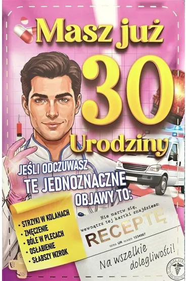 Yeku Karnet Urodziny 30