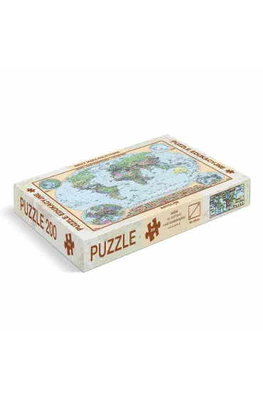 Puzzle 200 el. �wiat polityczny dla dzieci mapa ArtGlob