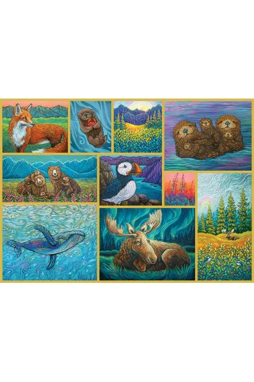 Puzzle 500 Zwierz�ta Alaski 113771 Cobble Hill