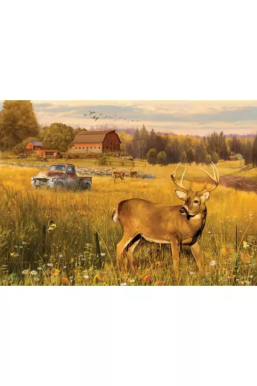 Puzzle 500 el. Jele� na polu Cobble Hill - Greg Giordano