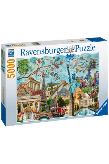 Puzzle 5000 el. Du�e miasta Ravensburger