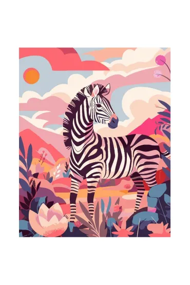 Koh-I-Noor Malowanie po numerach - Zebra 40x50cm