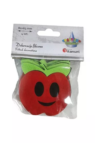 Titanum Filcowe jab�ka 3D 4 szt.