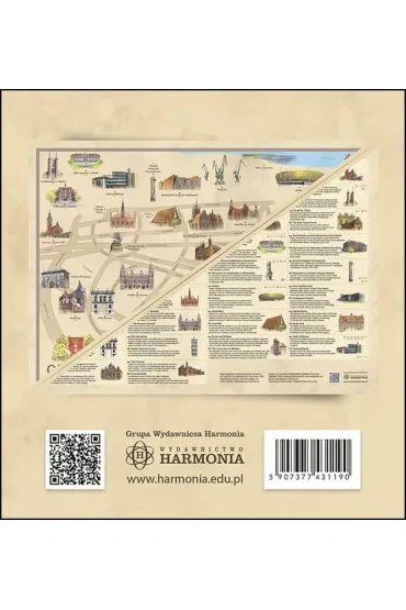 Gda�sk Mapa r�cznie malowana