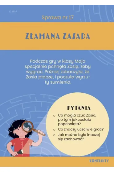 Detektywi emocji Karty konwersacyjne 7-10 lat - Kinga  Figura