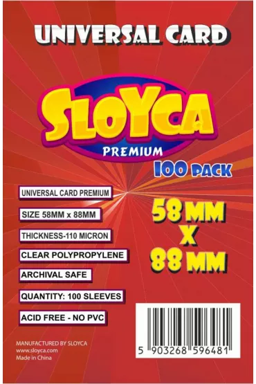 Sloyca Koszulki Universal Card Premium 58x88 mm 100 szt.