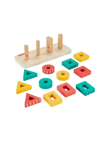 Fisher-Price. Drewniany sorter kszta�t�w Mattel