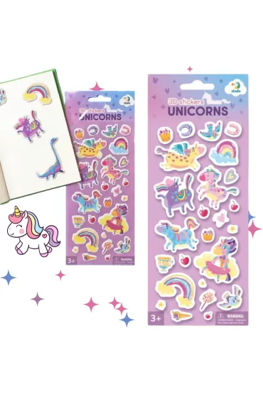 Dodo Naklejki 3D Unicorns