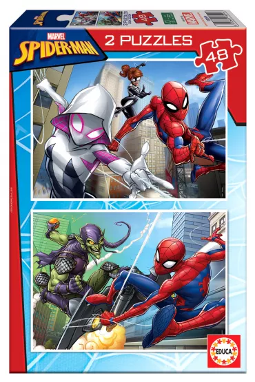 Puzzle 2 x 48 el. Spider-Man Educa