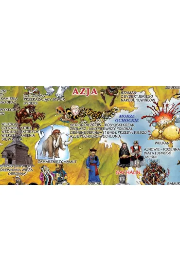 �wiat Antyczny mapa dla dzieci PL XXL laminat