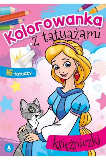 Kolorowanka z tatua�ami. Ksi�niczki