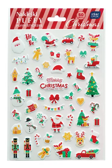 Interdruk Naklejki puffy Christmas