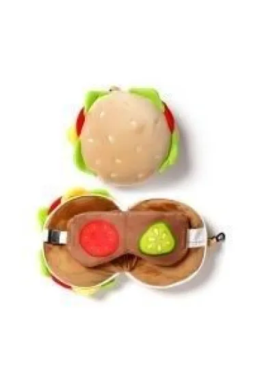 Puckator Poduszka podr�na i maska na oczy Fast Food Burger