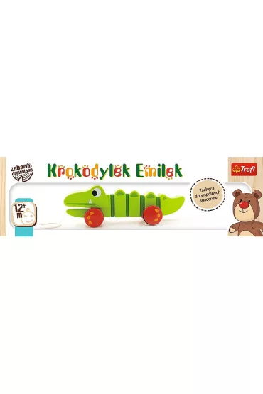 Zabawka drewniana. Krokodylek Emilek Trefl