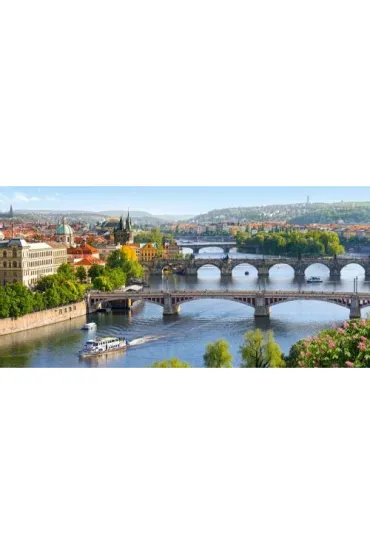 Puzzle 4000 el. Vltava Bridges in Prague Castorland