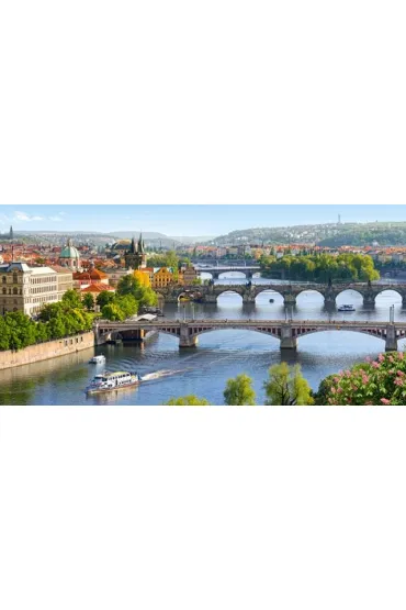 Puzzle 4000 el. Vltava Bridges in Prague Castorland