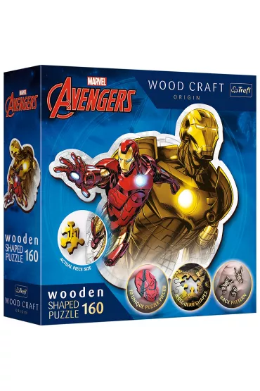 Puzzle drewniane 160 el. Odwa�ny Iron Man Trefl