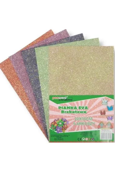 Penword Pianka multicolor brokat 20x30 cm