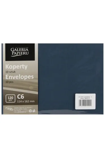Argo Koperta C6 NK granatowa g�adka op10szt GALERIA PAPIERU 282211