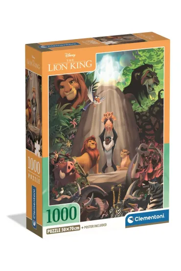 Puzzle 1000 el. The Lion King compact Clementoni
