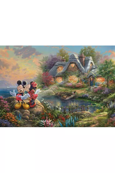 Puzzle 1000 el. Myszka Miki & Minnie Schmidt - Thomas  Kinkade