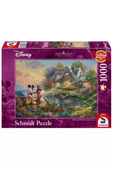 Puzzle 1000 el. Myszka Miki & Minnie Schmidt - Thomas  Kinkade