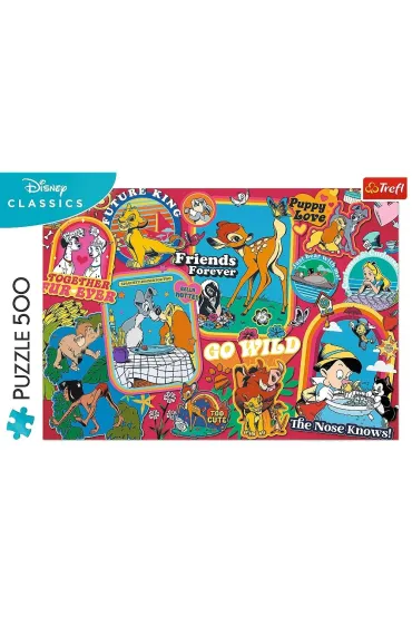 Puzzle 500 el. Disney: Na przestrzeni lat Trefl
