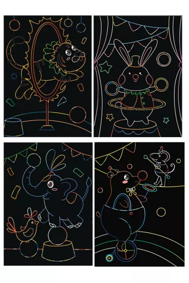 Twoje Hobby Circus Troup. Magiczna zdrapka - wydrapywanka 21.0 x 29.8 cm