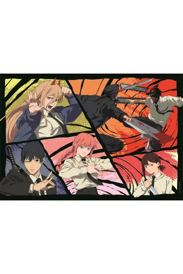 Puzzle 500 el. Cubes Anime Chainsaw Man Clementoni