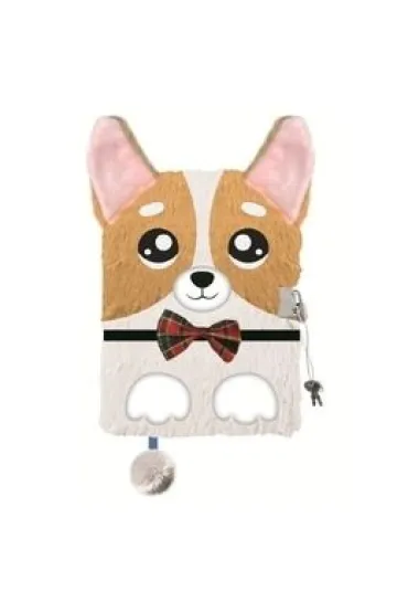 My little friend Pami�tnik z k��dk� A5 3D w�ochacz Corgi 96 kartek