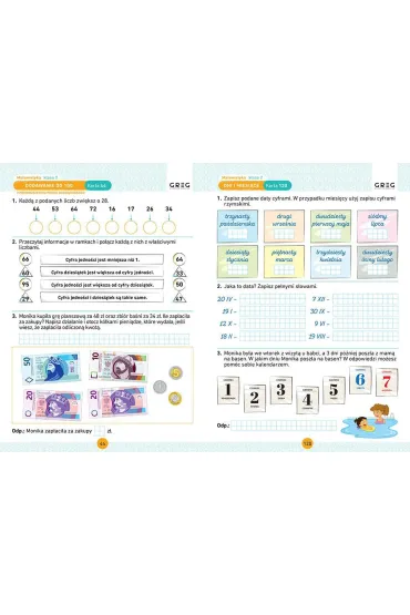 Matematyka. Karty pracy w szkole i w domu. Klasa 2 - Marta Kurdziel