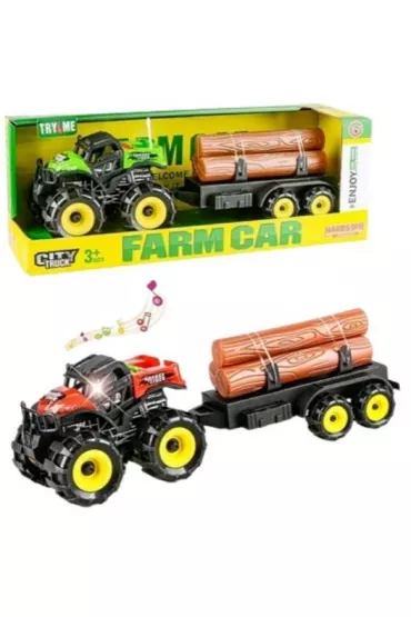 Quad z przyczep� ze �wiat�em i d�wi�kiem 34cm mix Icom Polska
