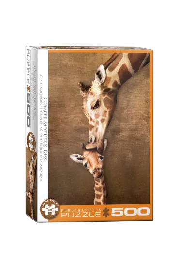 Puzzle 500 el. Giraffe Mother's Kiss Eurographics