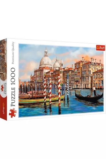 Puzzle 1000 el. Popo�udnie w Wenecji, Canal Grande Trefl