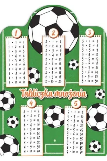 Henry Karta tabliczka mno�enia A5 pi�ka