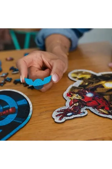 Puzzle drewniane 160 el. Avengers Thanos na Tronie Trefl