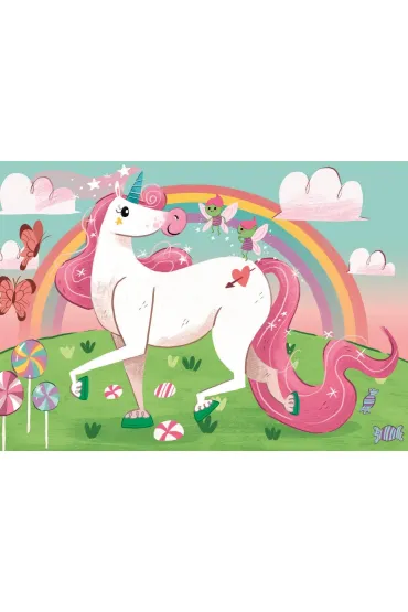 Puzzle 2x20 el. SuperColor. Jednoro�ce Clementoni