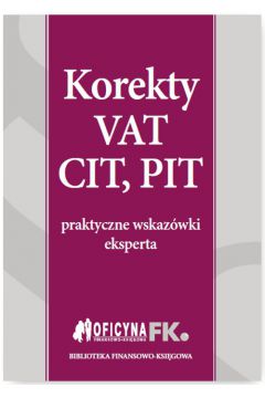 eBook Korekty VAT, CIT, PIT pdf mobi epub