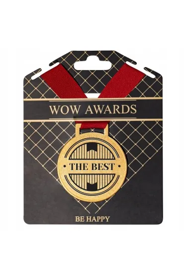 Be-Happy Gifts Medal prezentowy z napisem The best