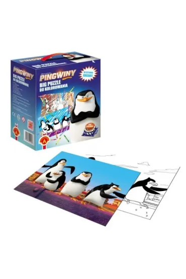 Big puzzle 2x12 el. Pingwiny z Madaskaru 11593 Alexander