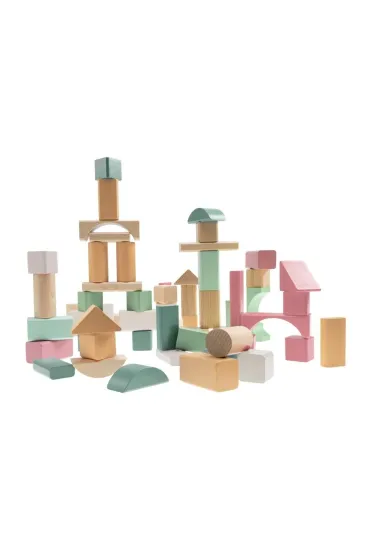 Heros Klocki drewniane Soft Neutrals Wooden Blocks 60el