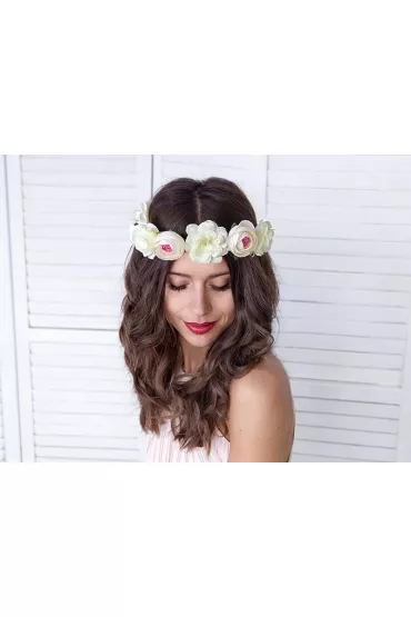 PartyDeco Wianek bia�y 17cm