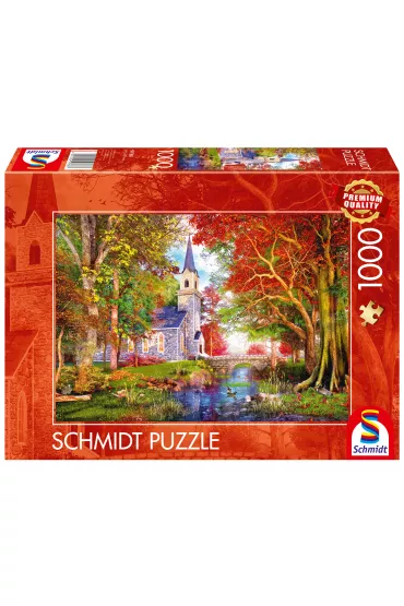 Puzzle 1000 el. PQ Ko�ci�ek w lesie Schmidt
