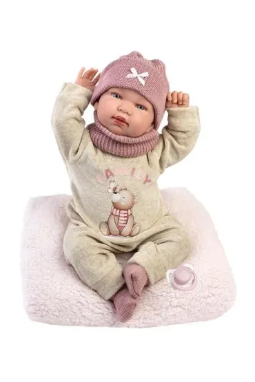 Lalka bobas p�acz�ca Tina 44cm Llorens