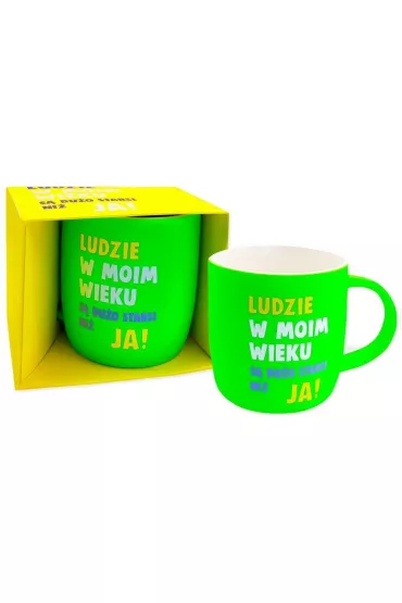 Kukartka Kubek neonowy Ludzie w moim wieku